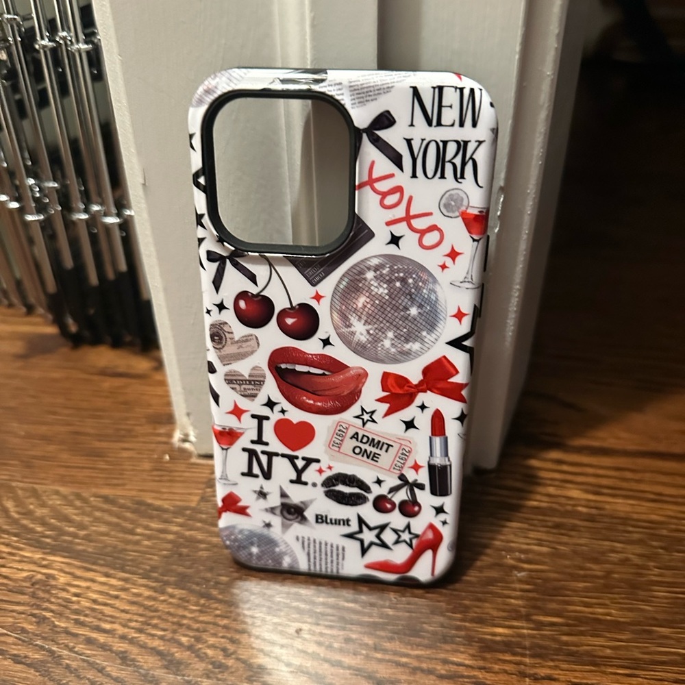 Chic Black and Red Fashion Icon Phone Case